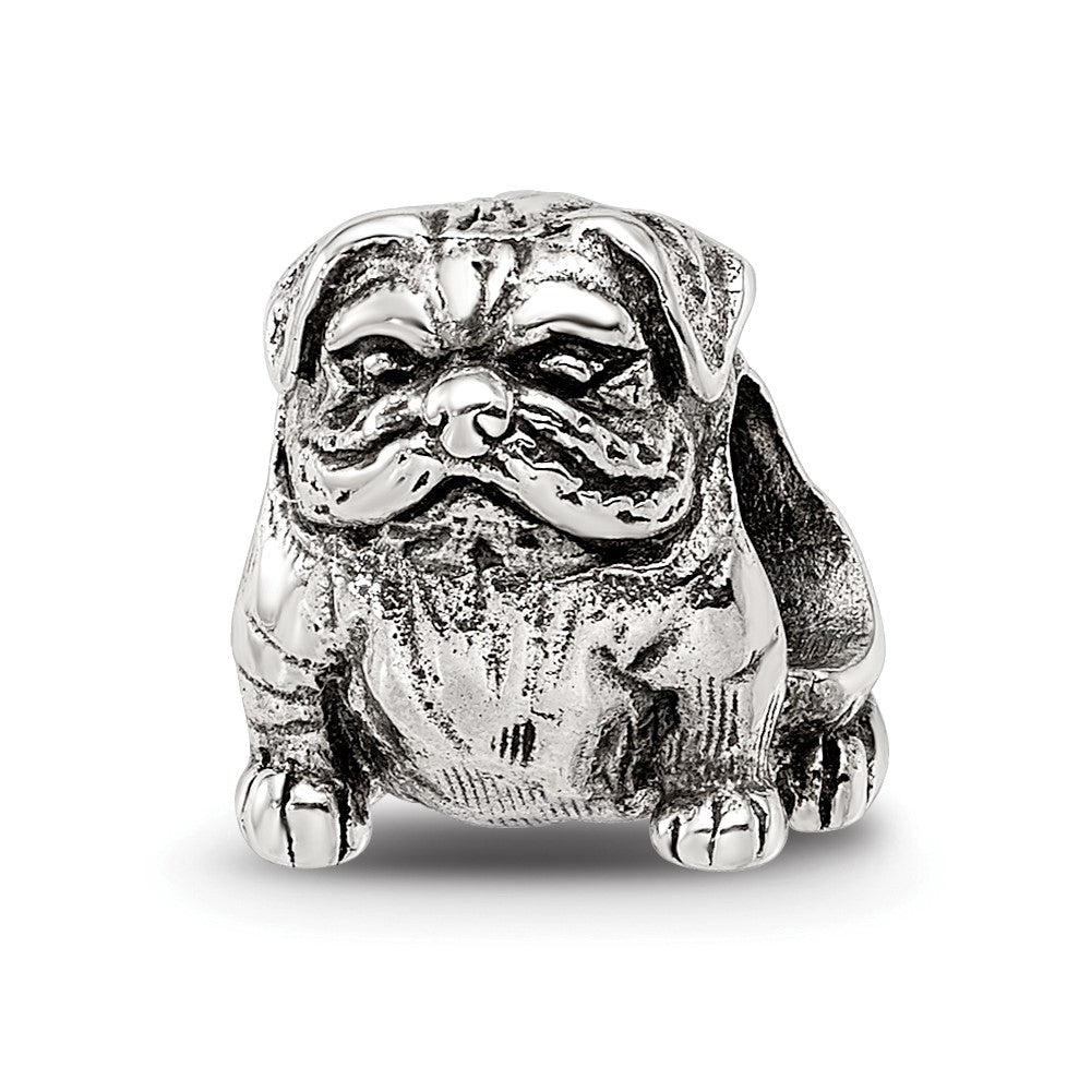Sterling Silver Reflections Bulldog Bead