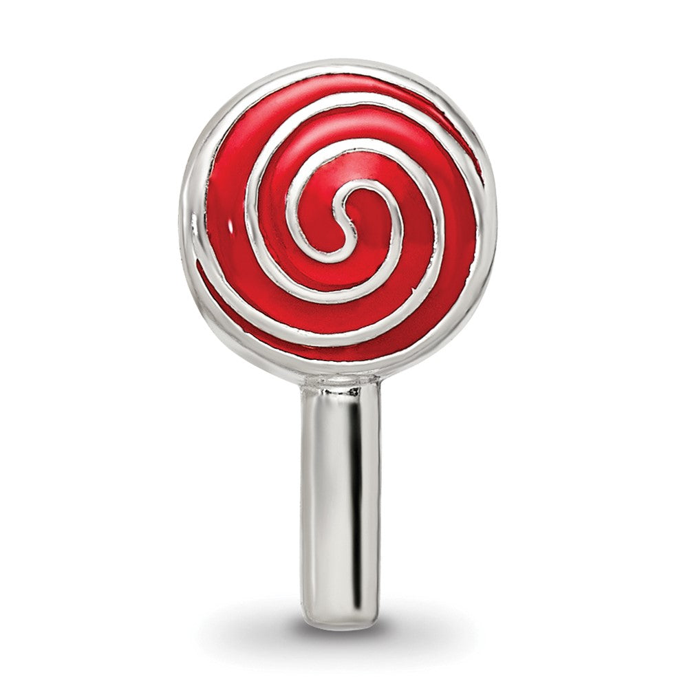 Sterling Silver Reflections Enameled Lollipop Bead