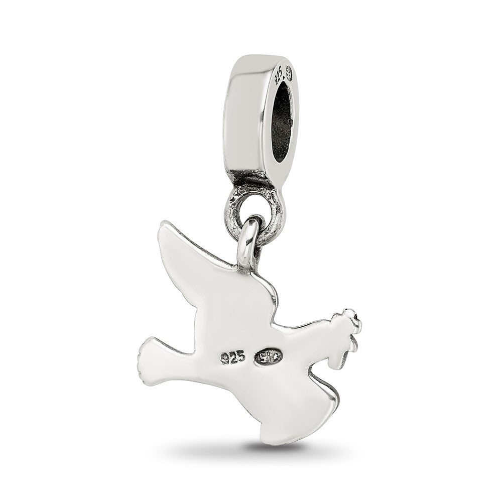 Sterling Silver Reflections Dove Dangle Bead