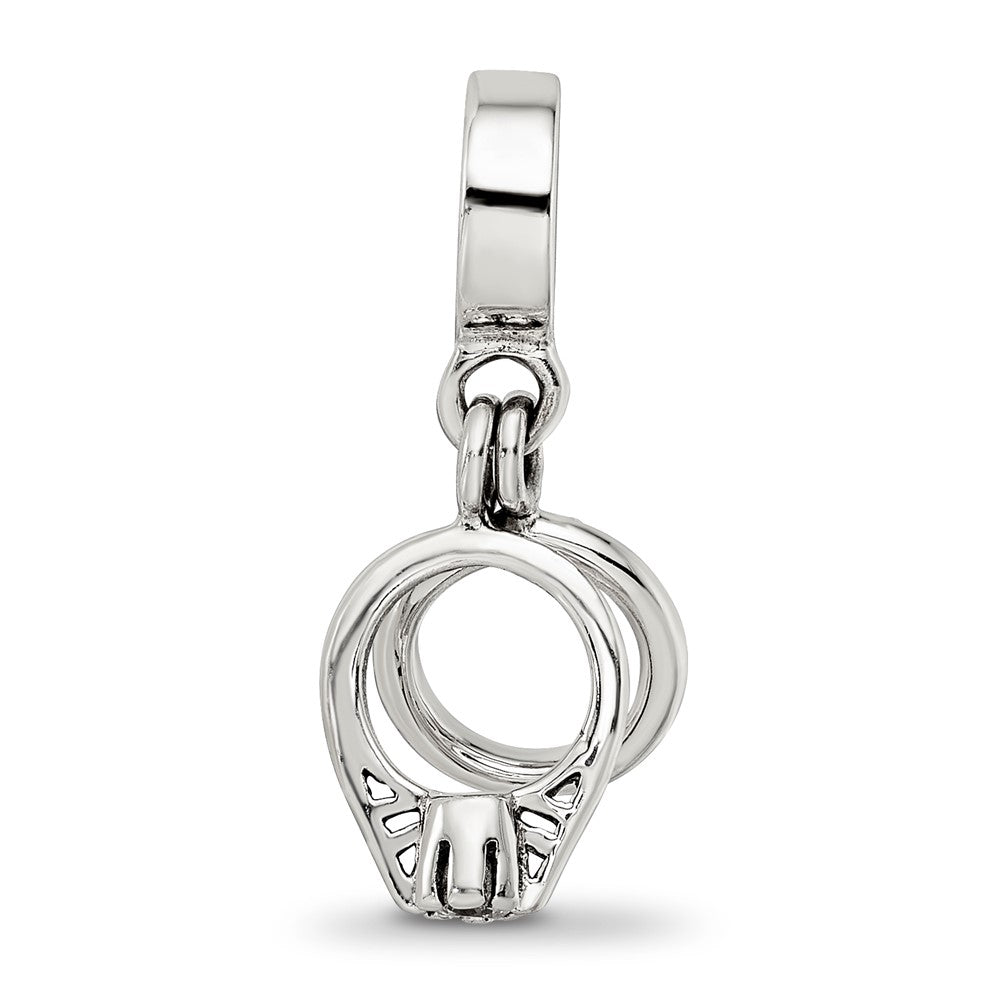 Sterling Silver Reflections CZ Bridal Rings Dangle Bead