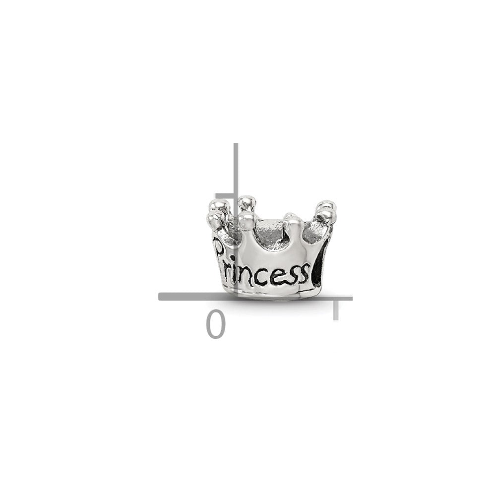 Sterling Silver Reflections Kids Princess Crown Bead