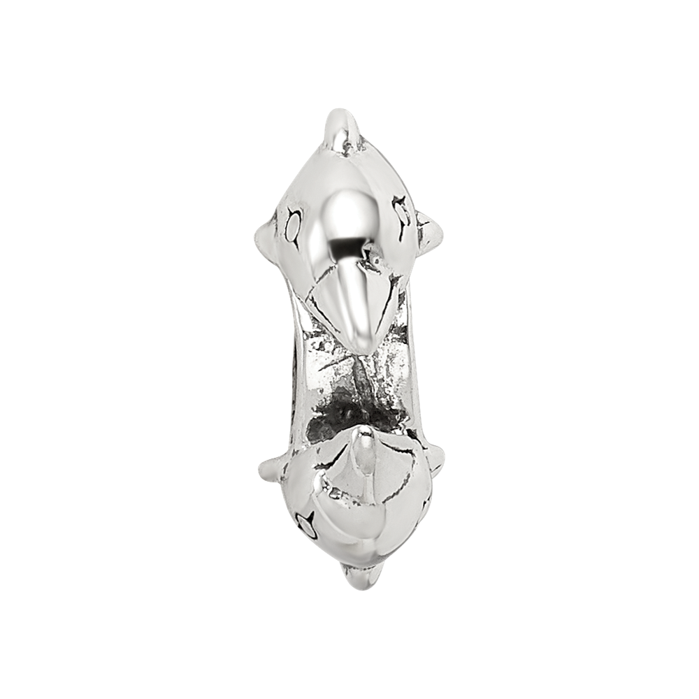 Sterling Silver Reflections 2 Dolphins Bead