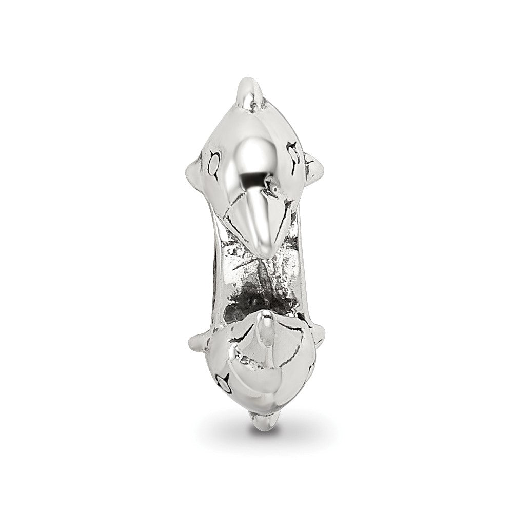 Sterling Silver Reflections 2 Dolphins Bead