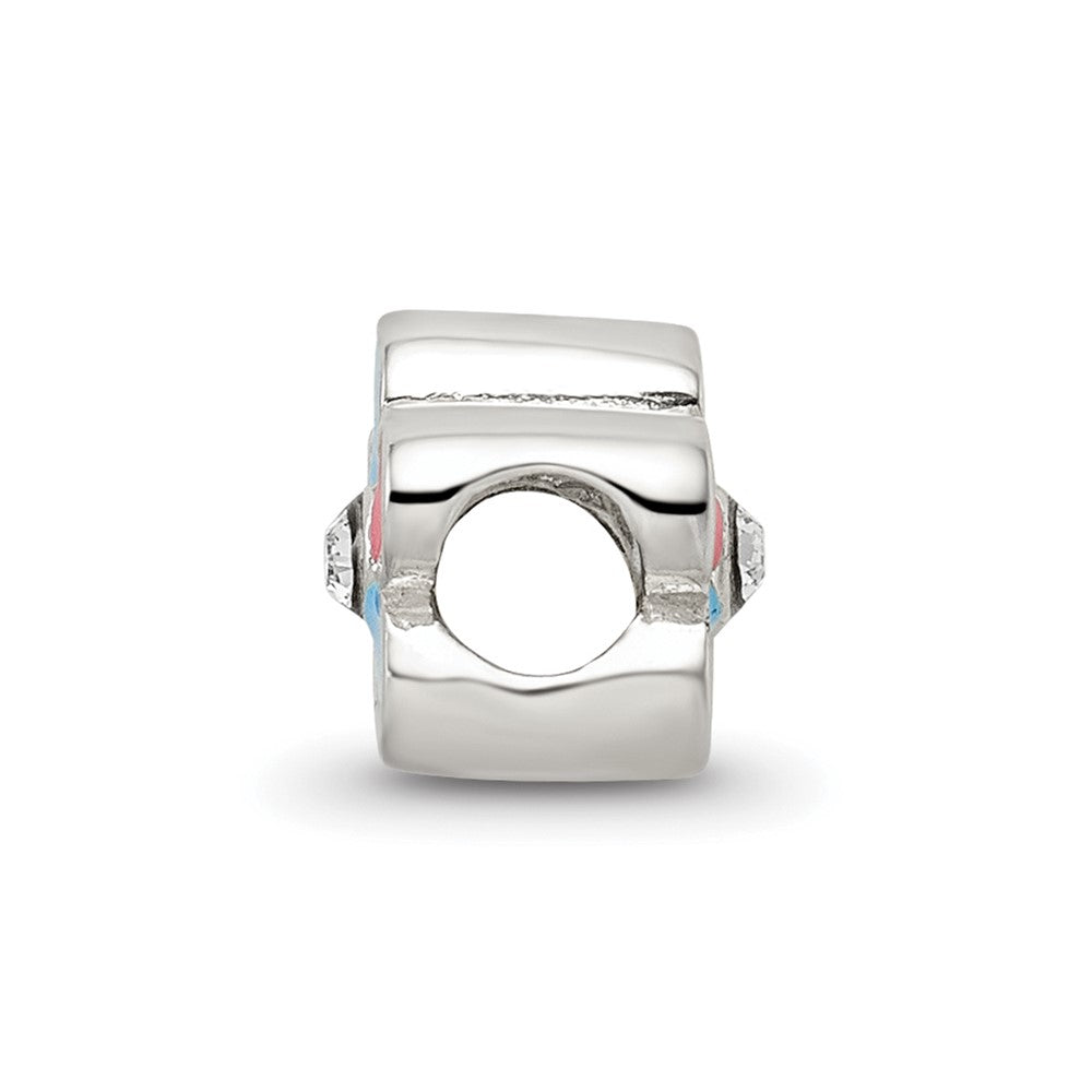 Sterling Silver Reflections Kids Enameled Flower Bead