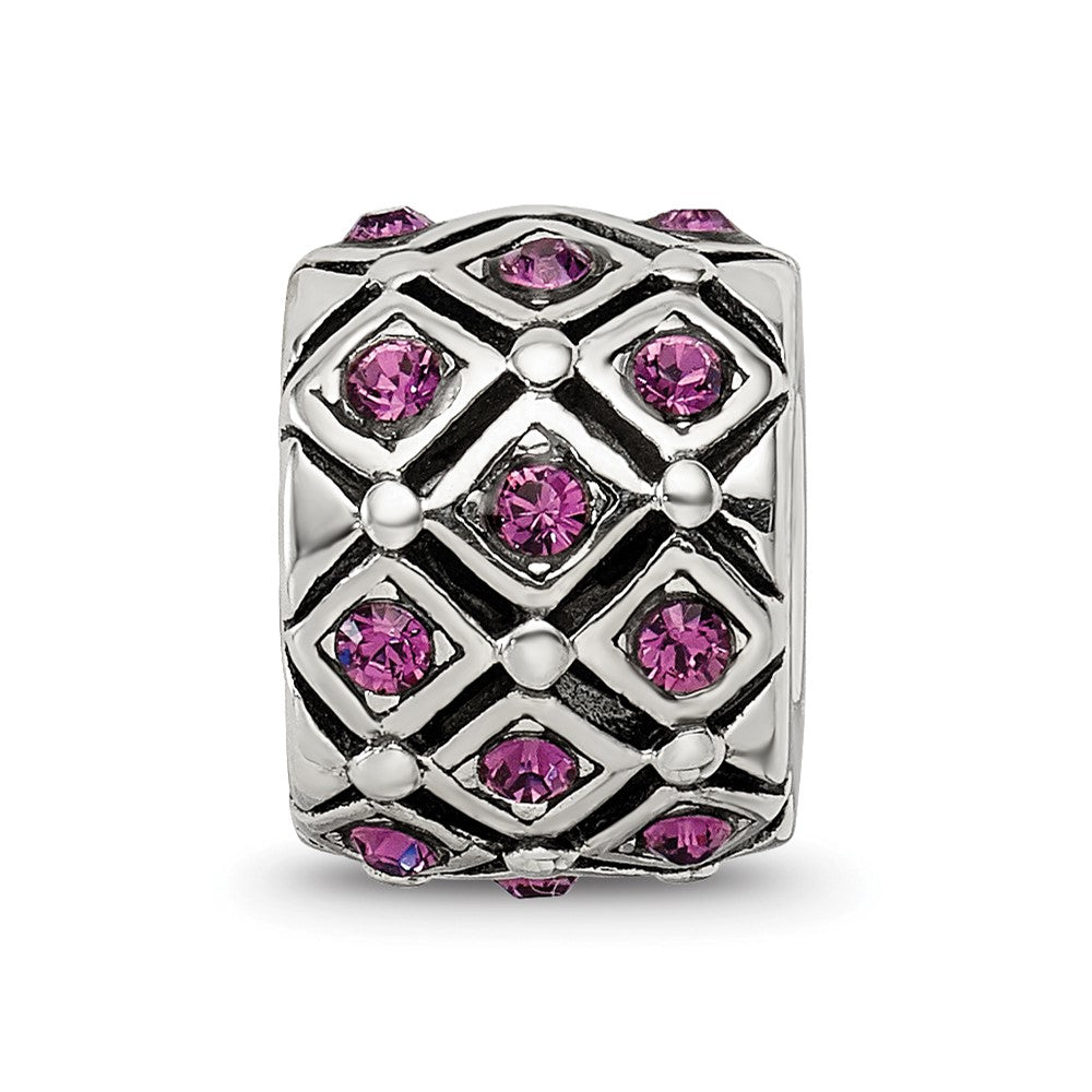Sterling Silver Reflections February Preciosa Crystal Bead