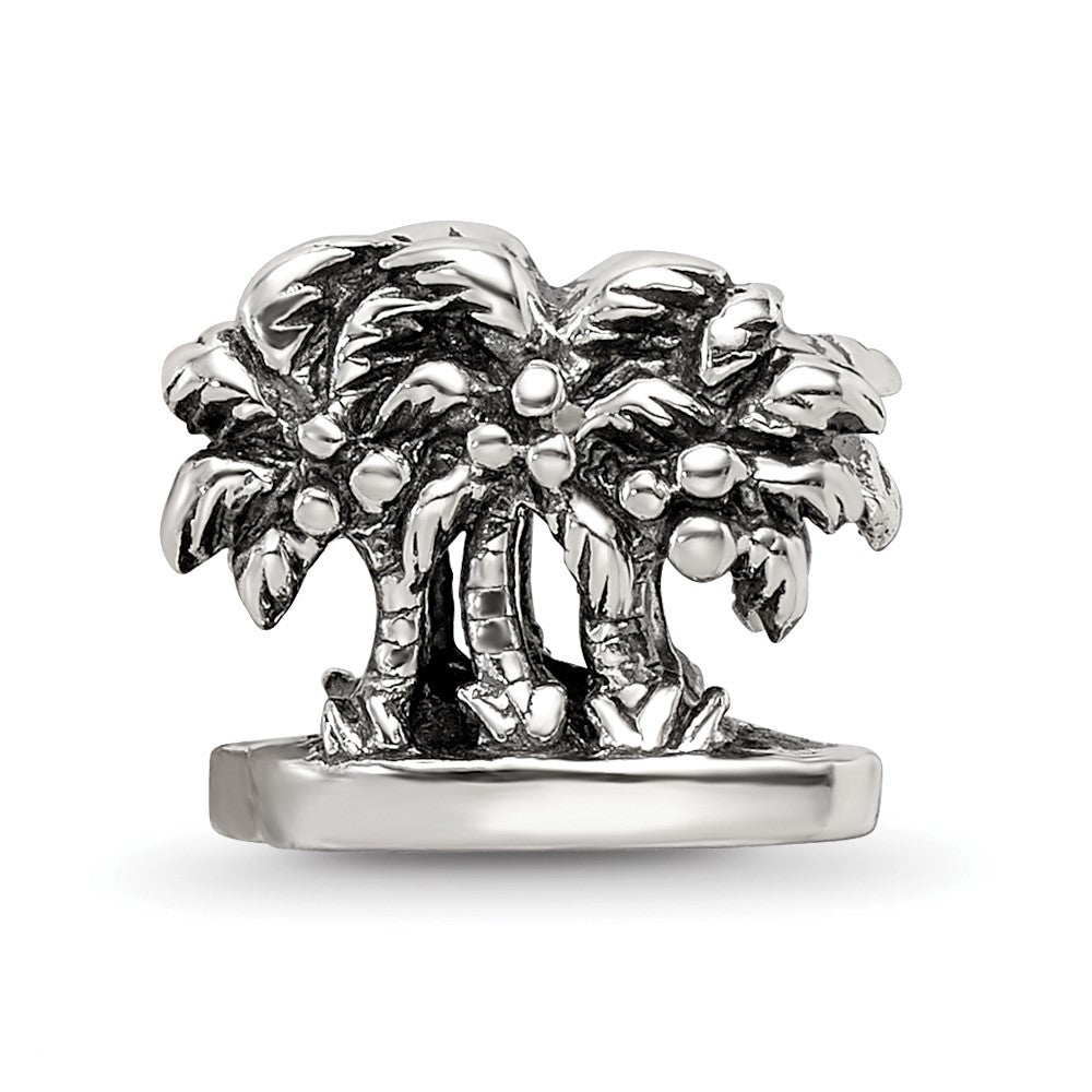 Sterling Silver Reflections Palm Trees Bead