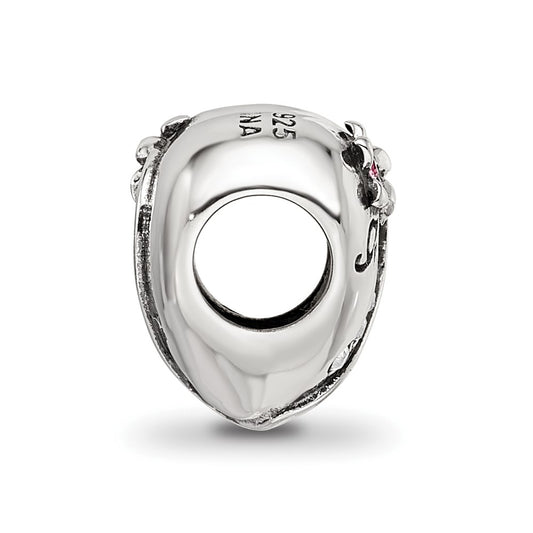 Sterling Silver Reflections Crystals Mother's Heart Bead