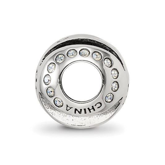 Sterling Silver Reflections Crytal Congratulations Bead