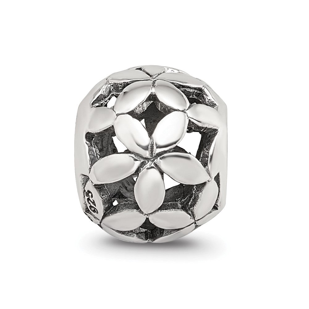 Sterling Silver Reflections Flower of Life Bead