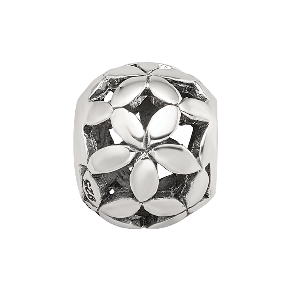 Sterling Silver Reflections Flower of Life Bead