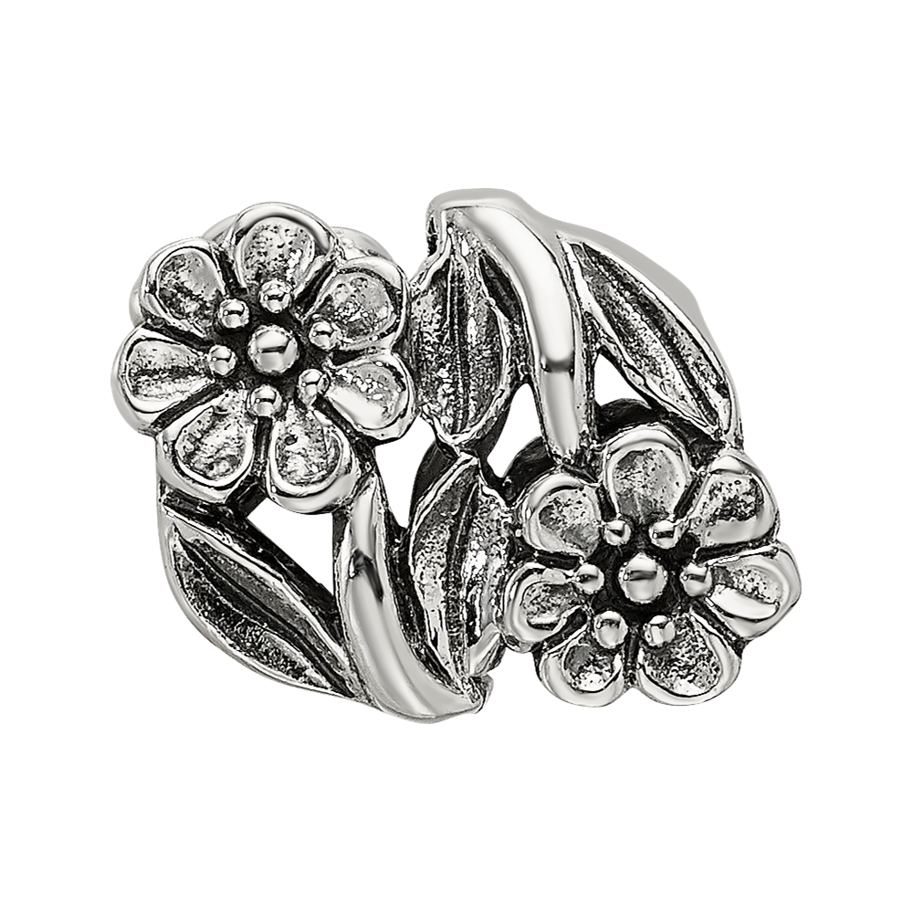 Sterling Silver Reflections Flowers Bead