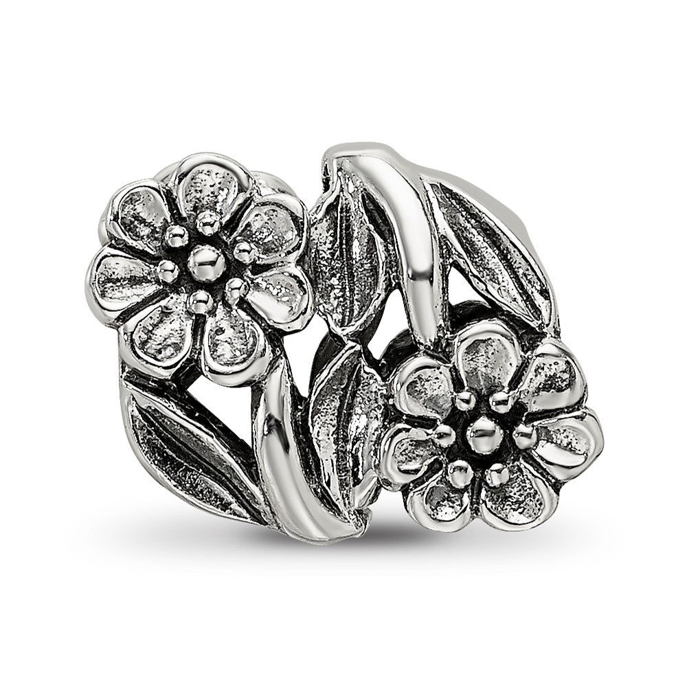 Sterling Silver Reflections Flowers Bead