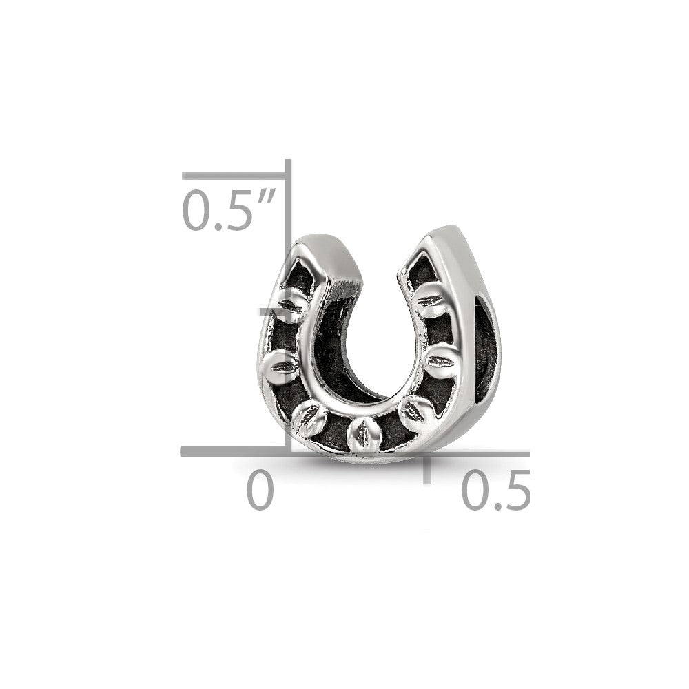 Sterling Silver Reflections Horseshoe Bead