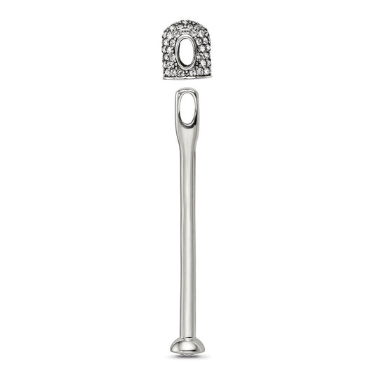 Sterling Silver Reflections Clear Crystal Top Pendant