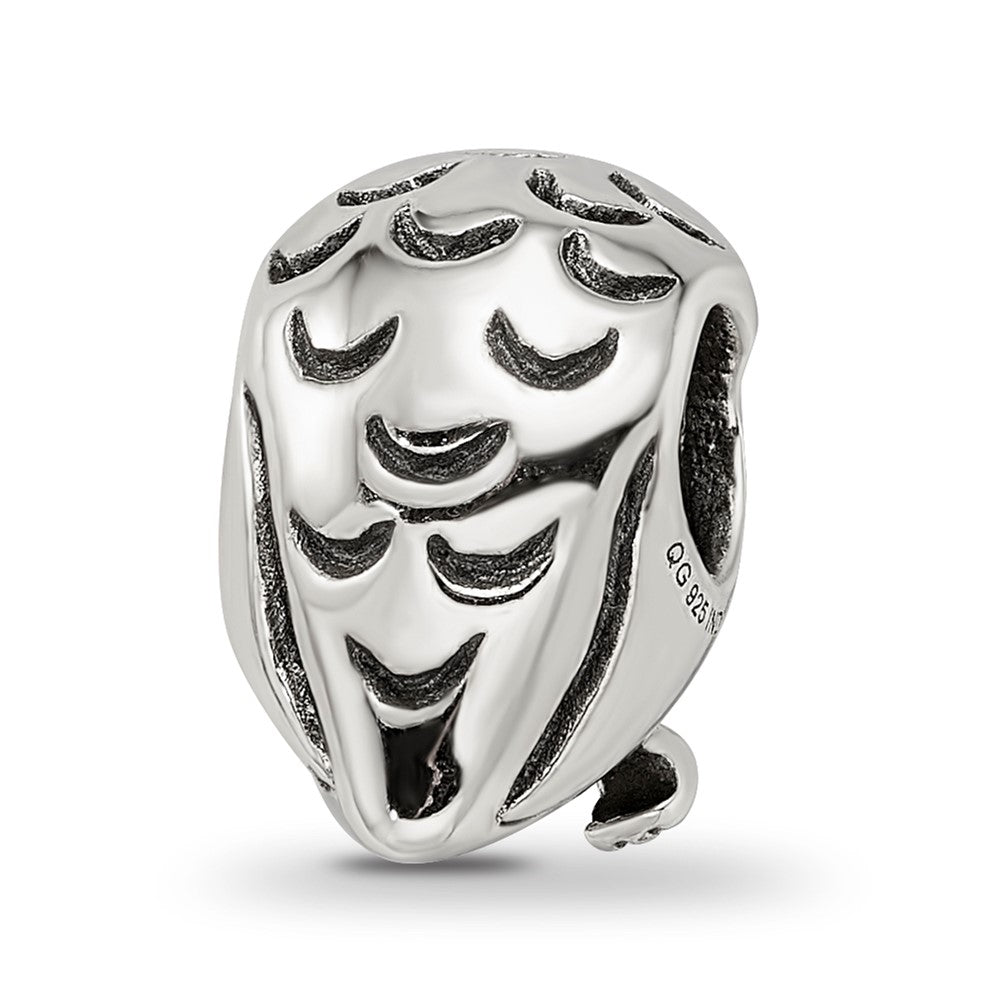 Sterling Silver Reflections Owl Bead
