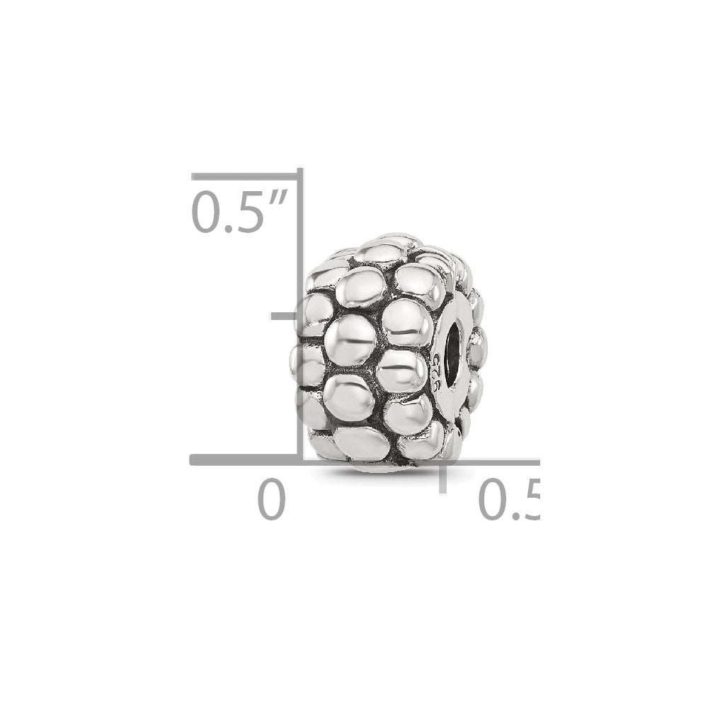 Sterling Silver Reflections Polished Beaded Clip Bead