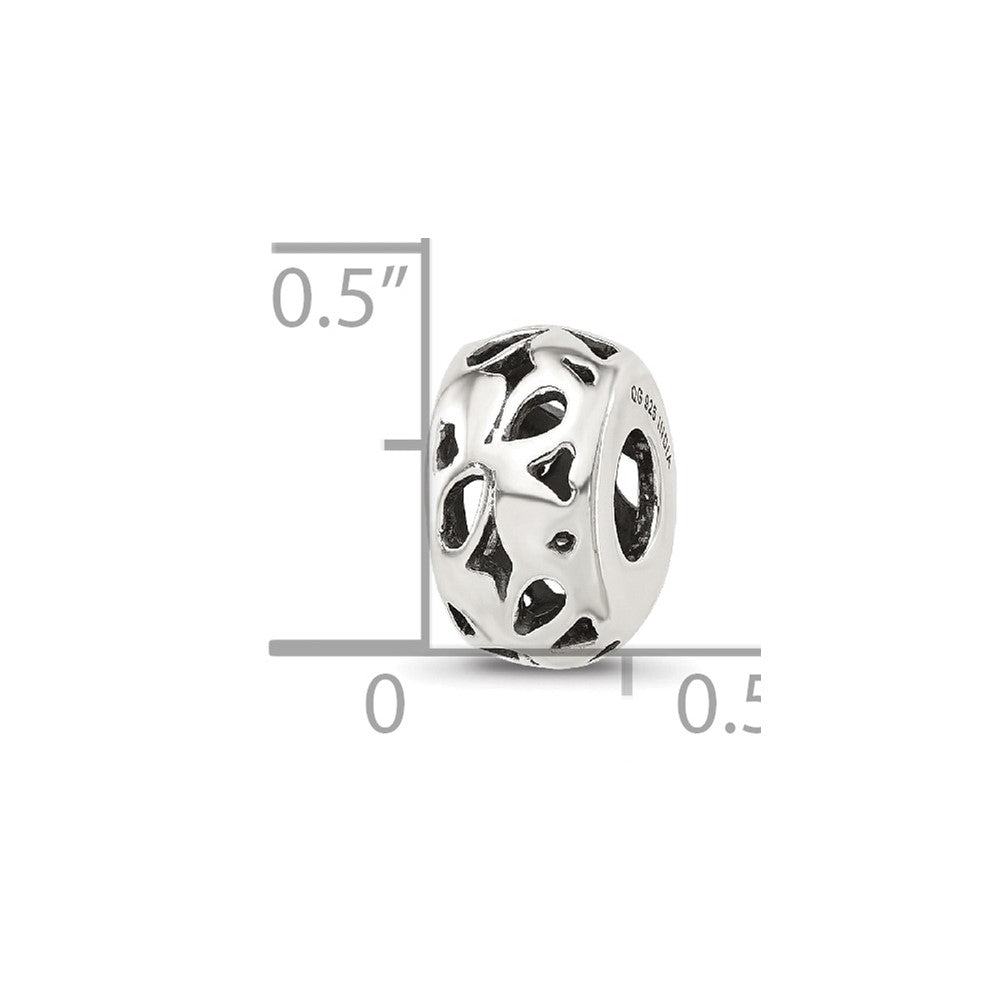 Sterling Silver Reflections Design Spacer Bead