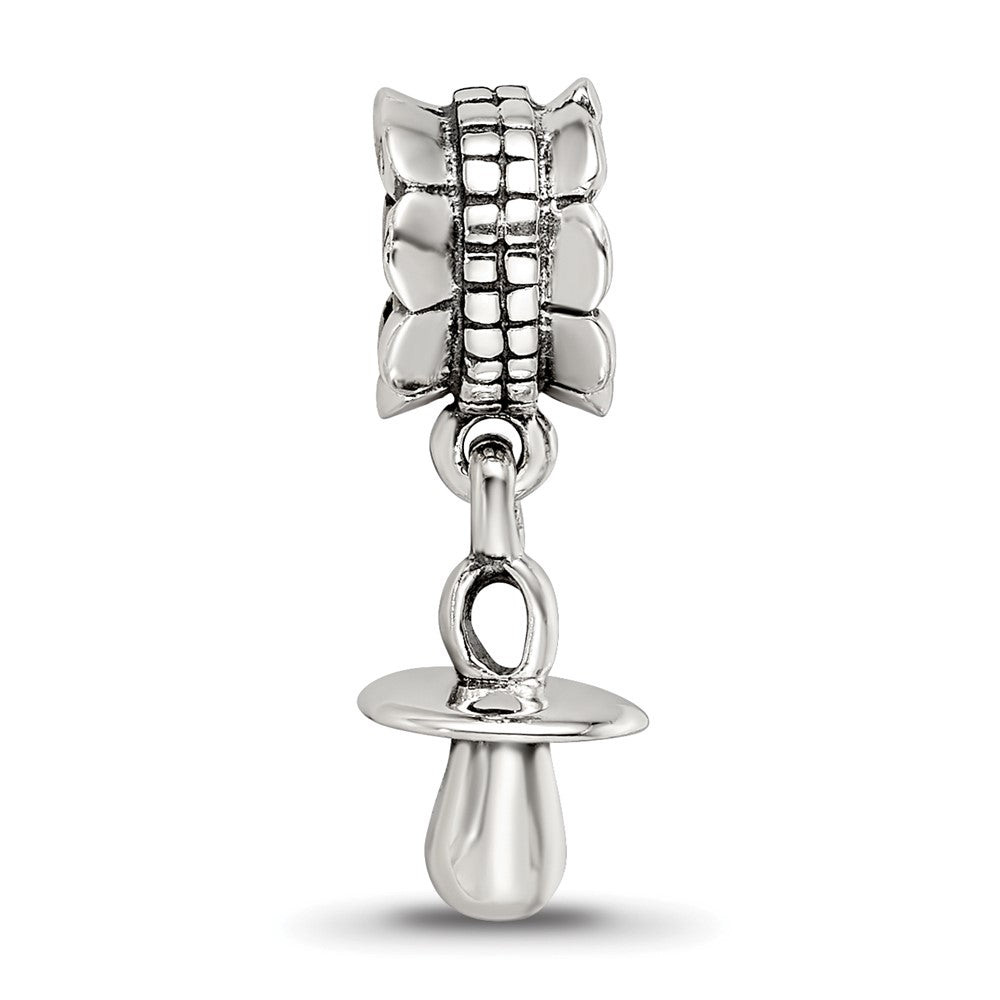 Sterling Silver Reflections Baby Pacifier Dangle Bead