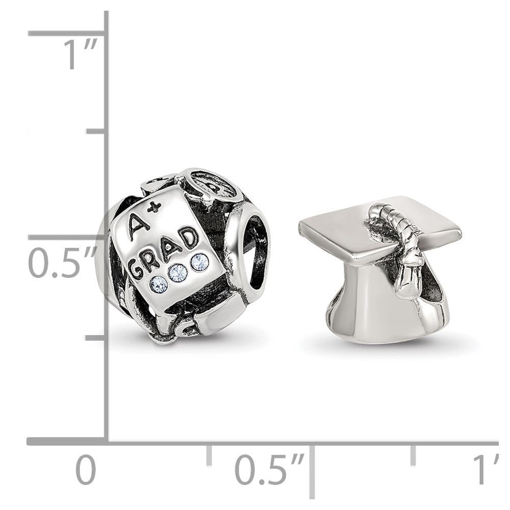 Sterling Silver Reflections Graduation Boxed Bead Set