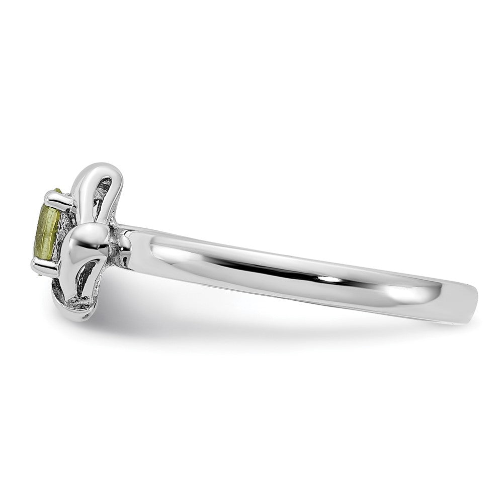 Sterling Silver Stackable Expressions Peridot Ring