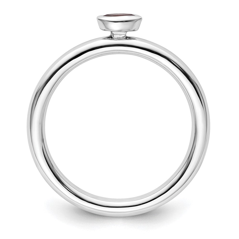 Sterling Silver Stackable Expressions Rhodolite Garnet Ring