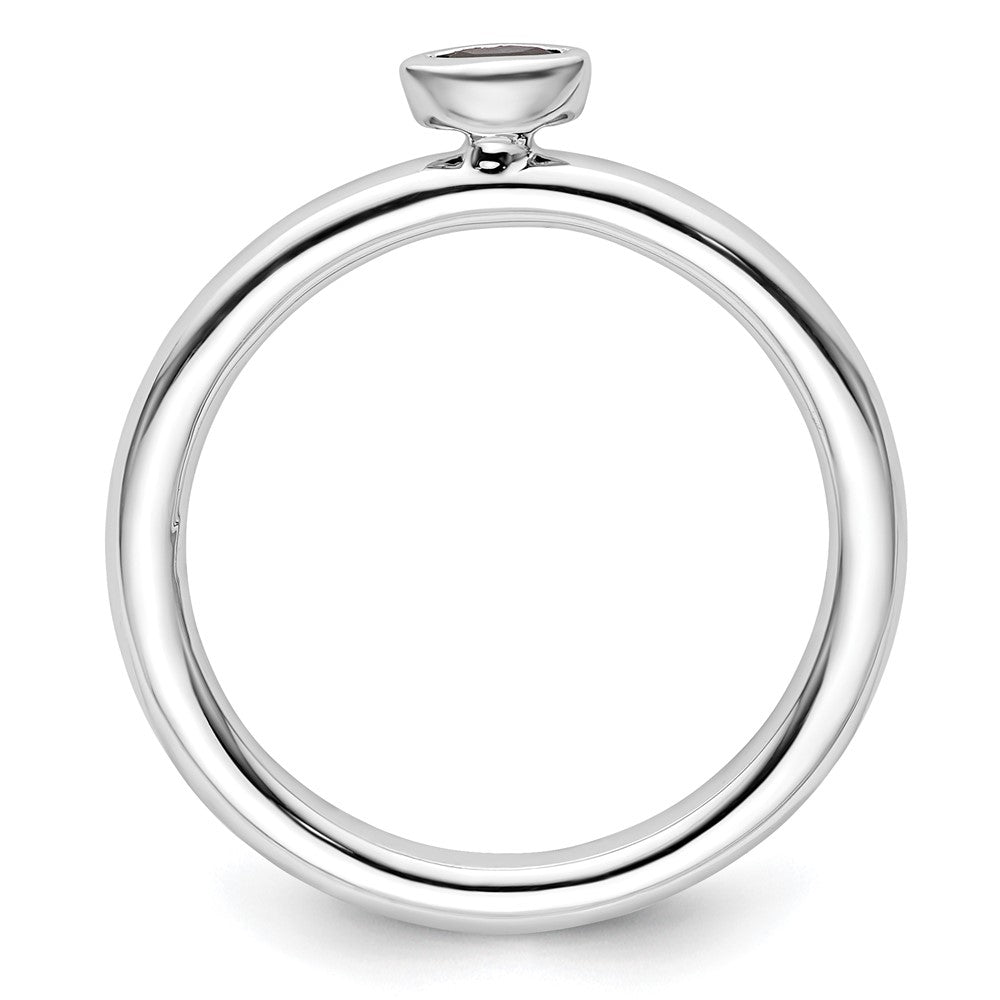 Sterling Silver Stackable Expressions Created Sapphire Ring