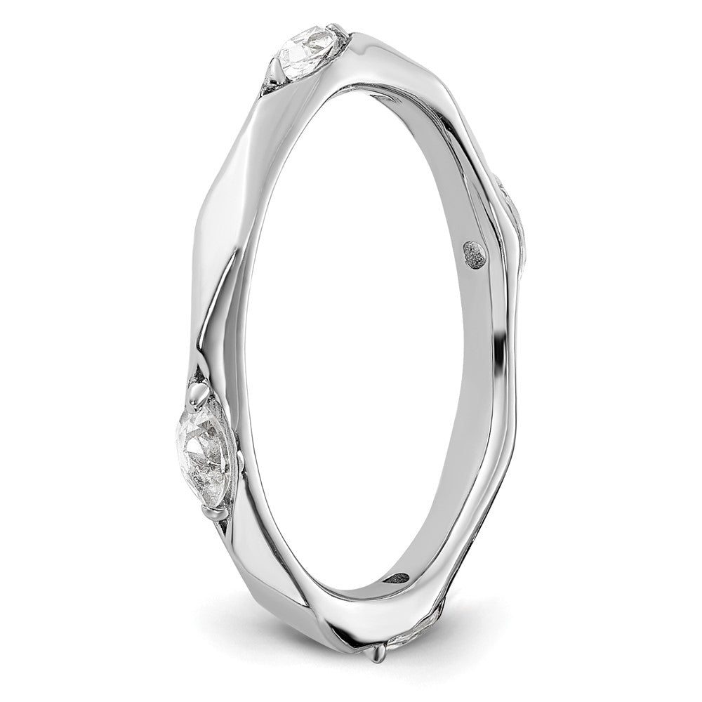 Sterling Silver Gold-plated Reflections Hinged Clip Bead