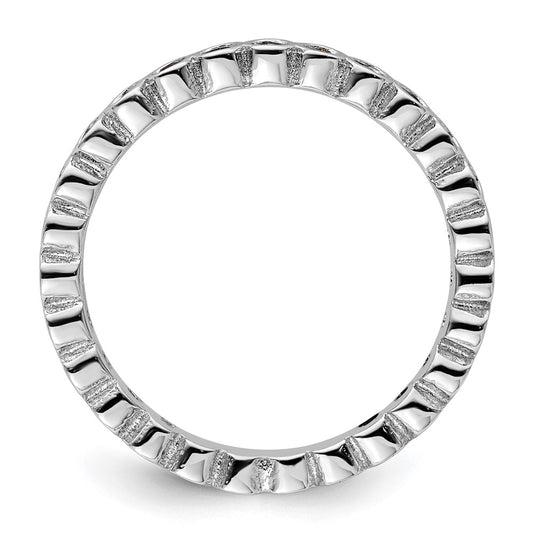 Sterling Silver Stackable Expressions Garnet Ring