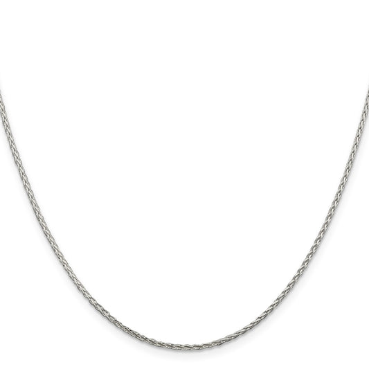 Sterling Silver 1.45mm Diamond-cut Round Spiga Chain