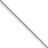 Sterling Silver .95mm Diamond-cut Round Box Chain