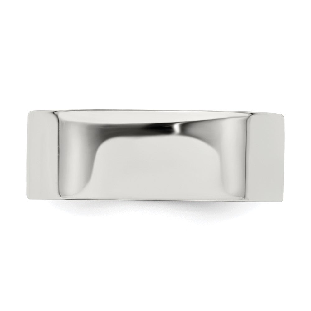 Sterling Silver 7mm Lightweight Flat Size 10 Band
