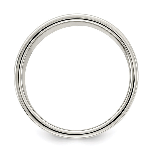 Sterling Silver 8mm Lightweight Flat Size 13 Band