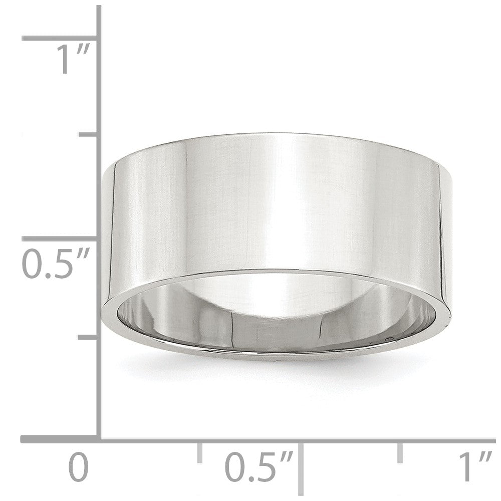 Sterling Silver 9mm Lightweight Flat Size 8.5 Band