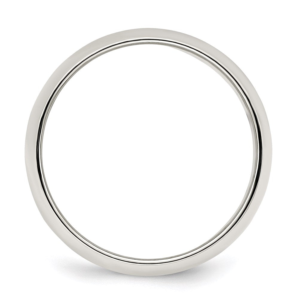 Sterling Silver 7mm Half Round Size 8 Band