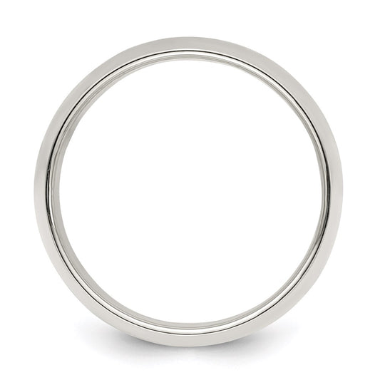 Sterling Silver 9mm Half Round Size 4.5 Band