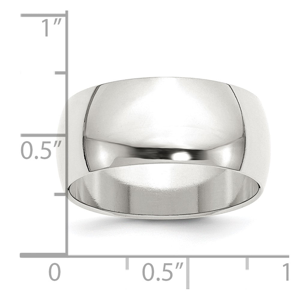 Sterling Silver 9mm Half Round Size 5.5 Band