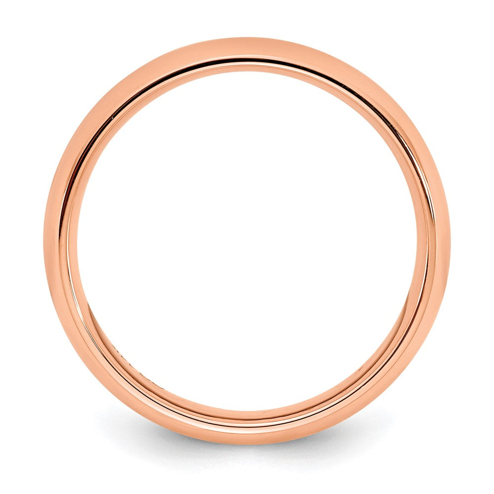 14K Rose Gold 3mm Standard Comfort Fit Wedding Band Size 5.5