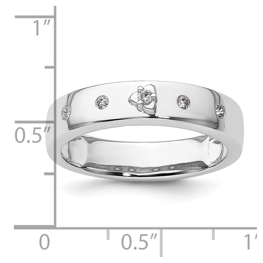 14k White Gold Diamond Mens Complete Wedding Band