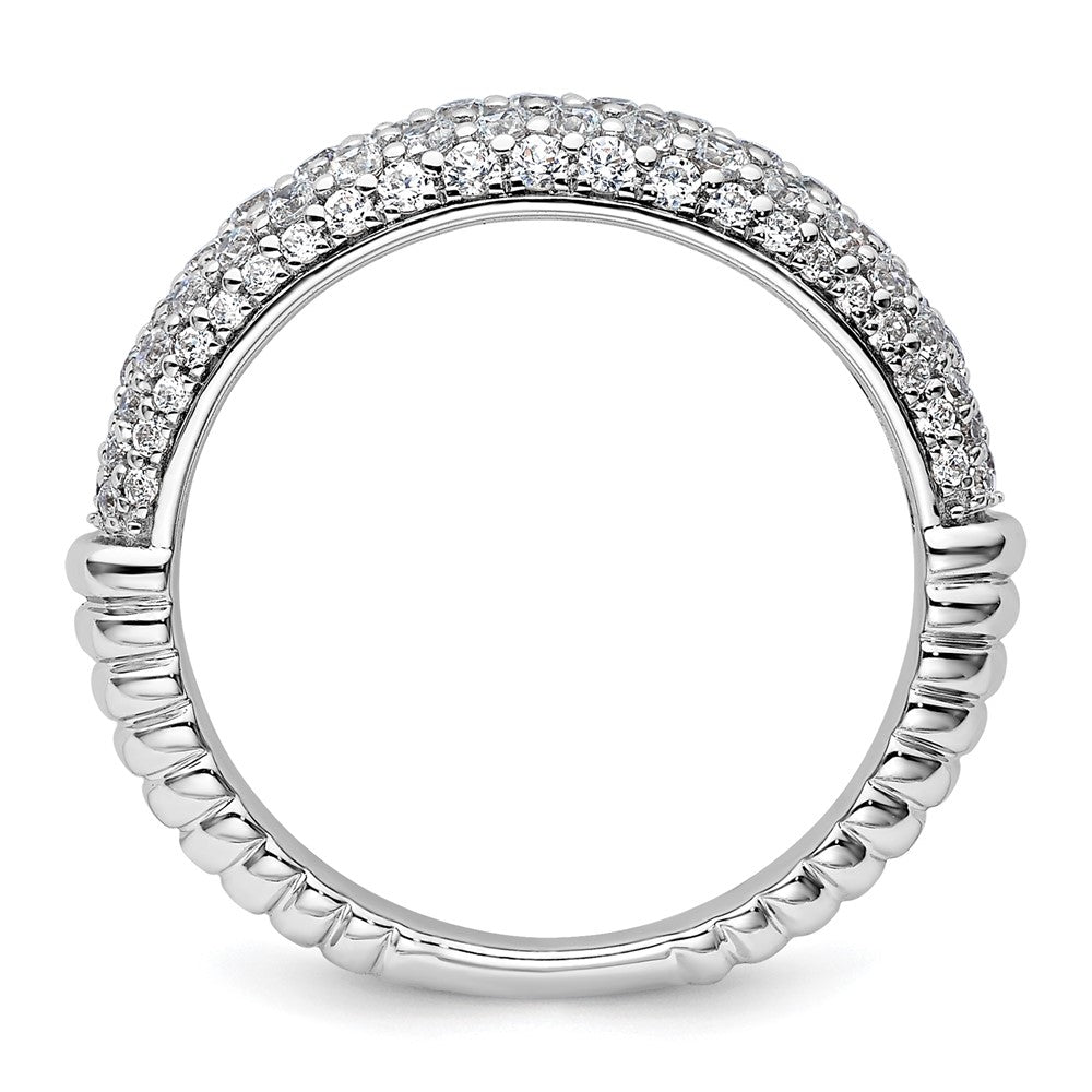 14K White Gold Lab Grown Diamond VS/SI+ G+ Band