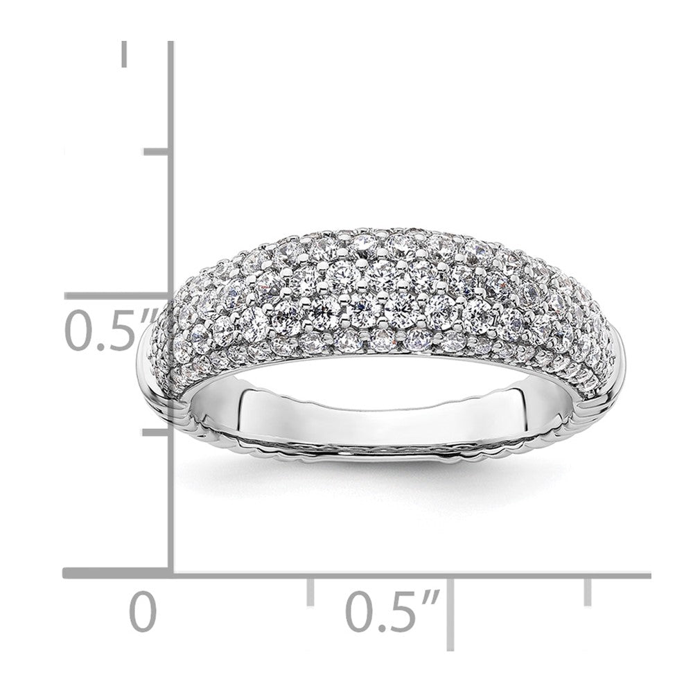 14K White Gold Lab Grown Diamond VS/SI+ G+ Band