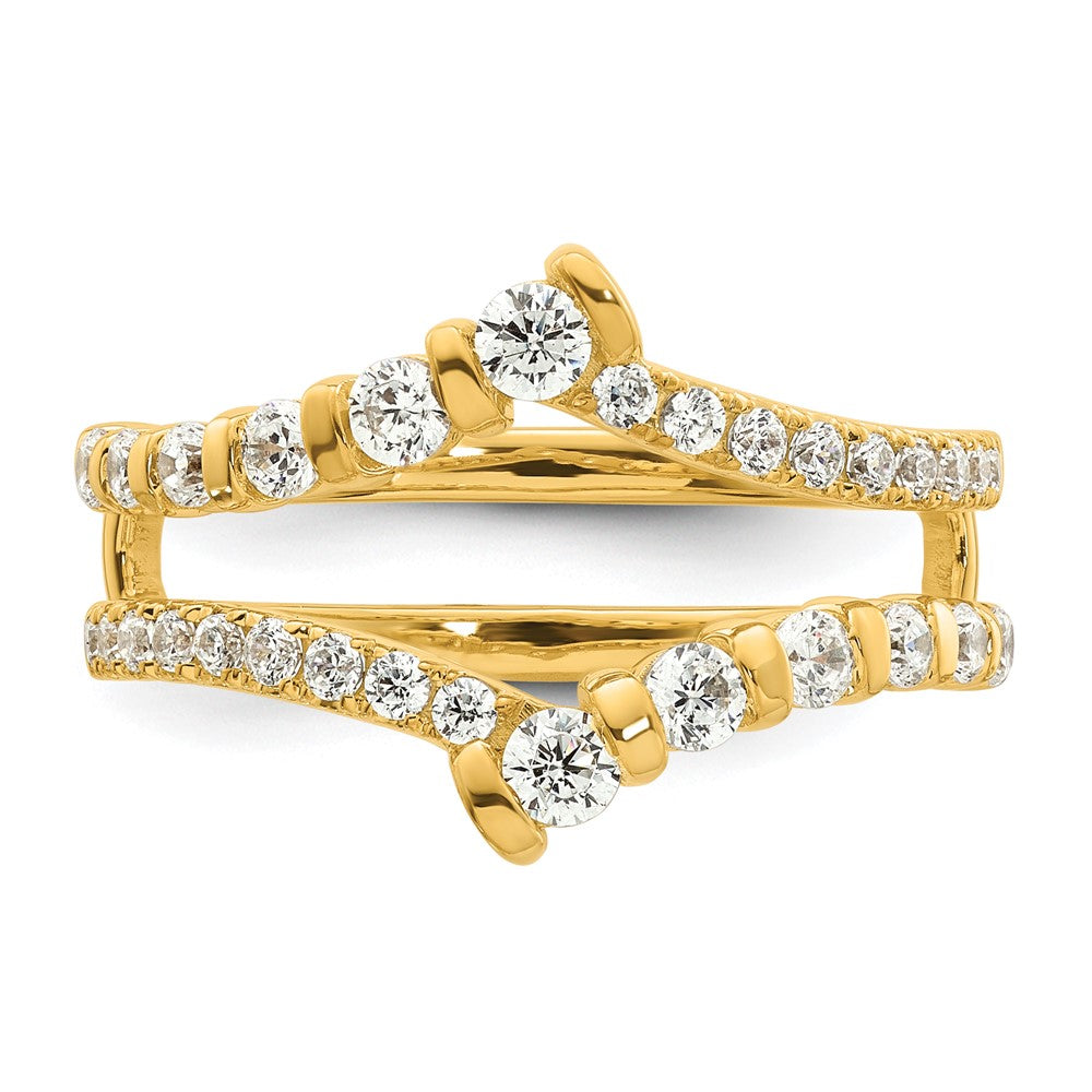 14k 3/4 carat Lab Grown Diamond VS/SI+ G+ Complete Ring Guard