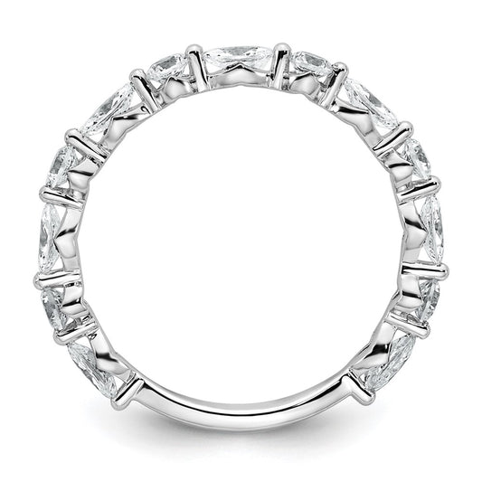 True Origin 14K White Gold 3/4 carat Lab Grown Diamond VS+ F+ Complete Wedding Band