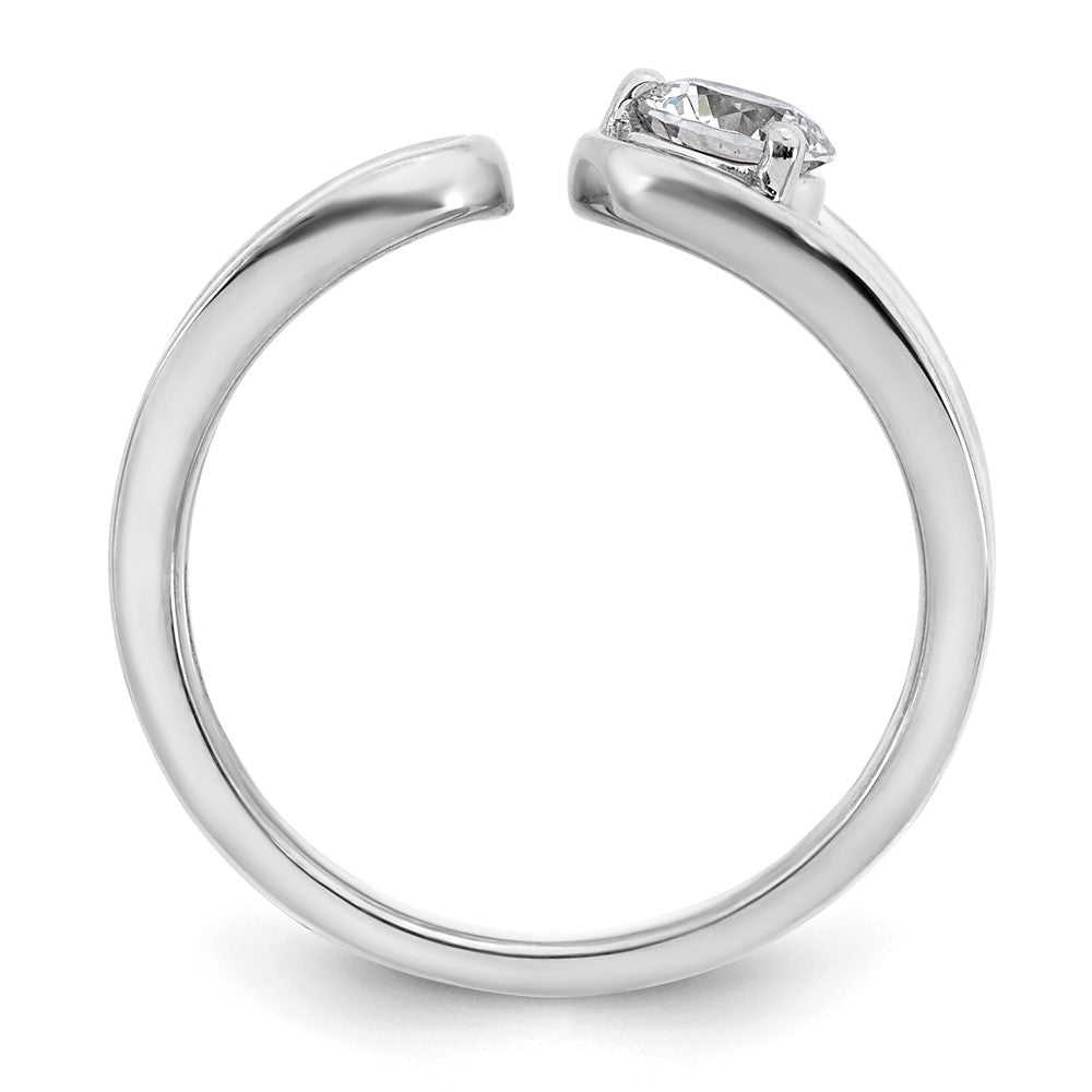 True Origin 14K White Gold 1/2 carat Lab Grown Diamond VS+ F+ Complete Band