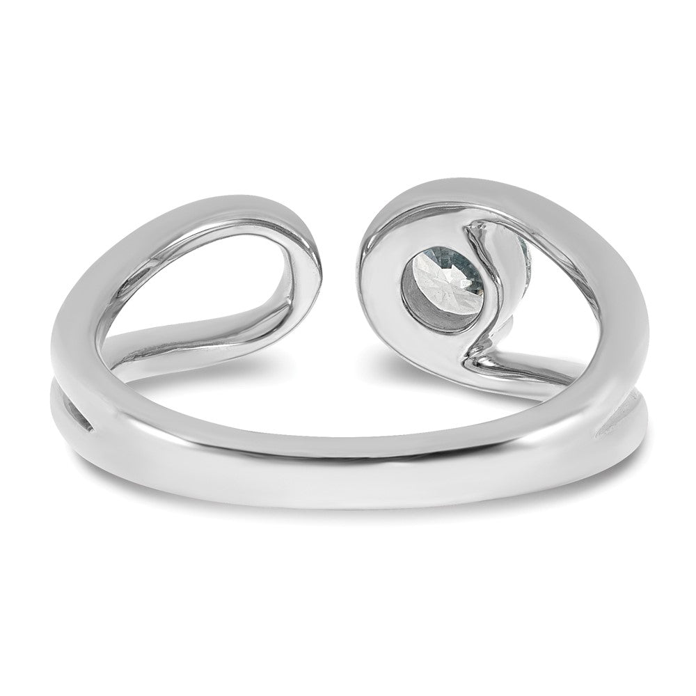 True Origin 14K White Gold 1/2 carat Lab Grown Diamond VS+ F+ Complete Band