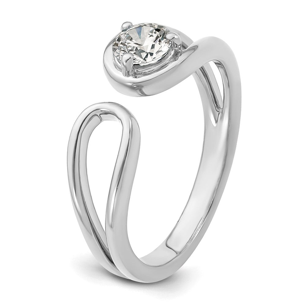 True Origin 14K White Gold 1/2 carat Lab Grown Diamond VS+ F+ Complete Band