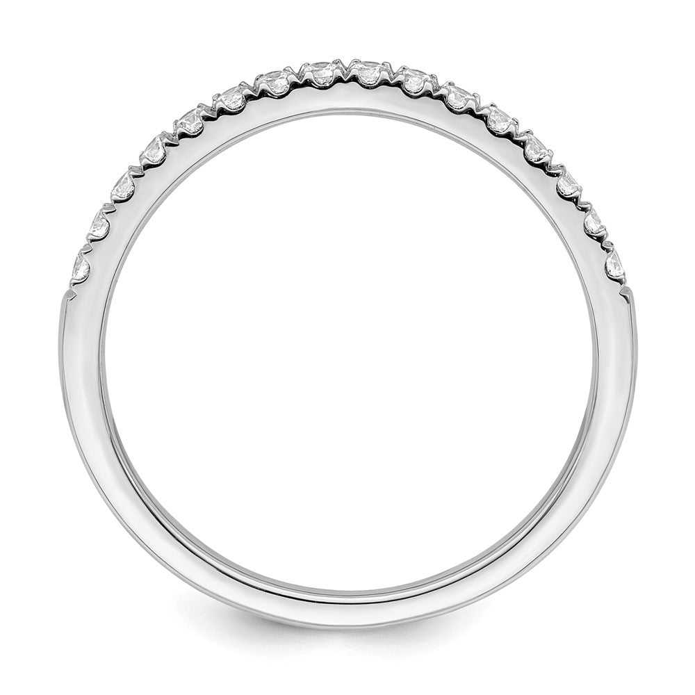True Origin 14K White Gold 1/2 carat Lab Grown Diamond VS+ F+ Set of Two Complete Wedding Bands