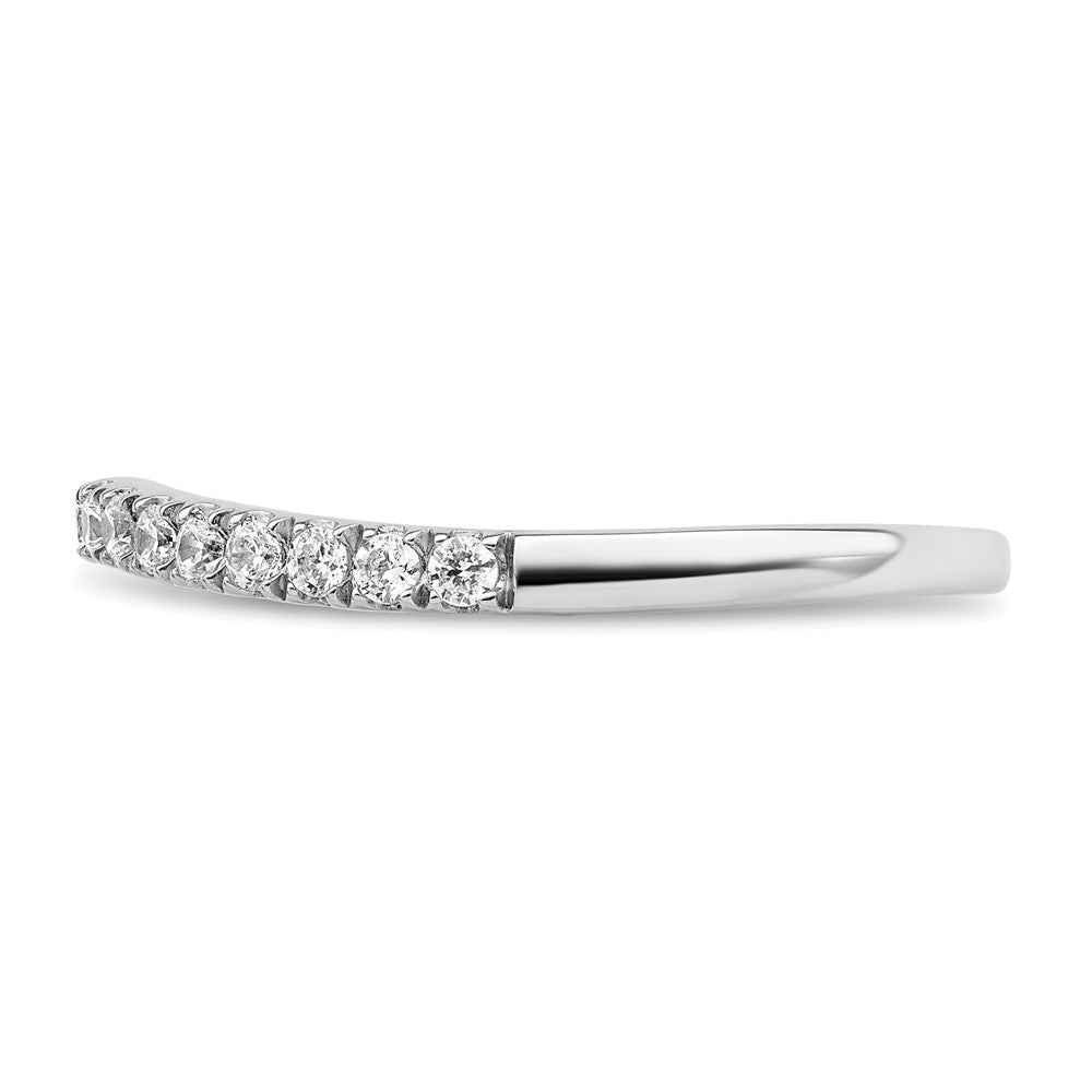 True Origin 14K White Gold 1/2 carat Lab Grown Diamond VS+ F+ Set of Two Complete Wedding Bands