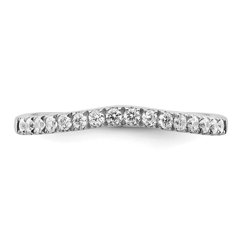 True Origin 14K White Gold 1/2 carat Lab Grown Diamond VS+ F+ Set of Two Complete Wedding Bands