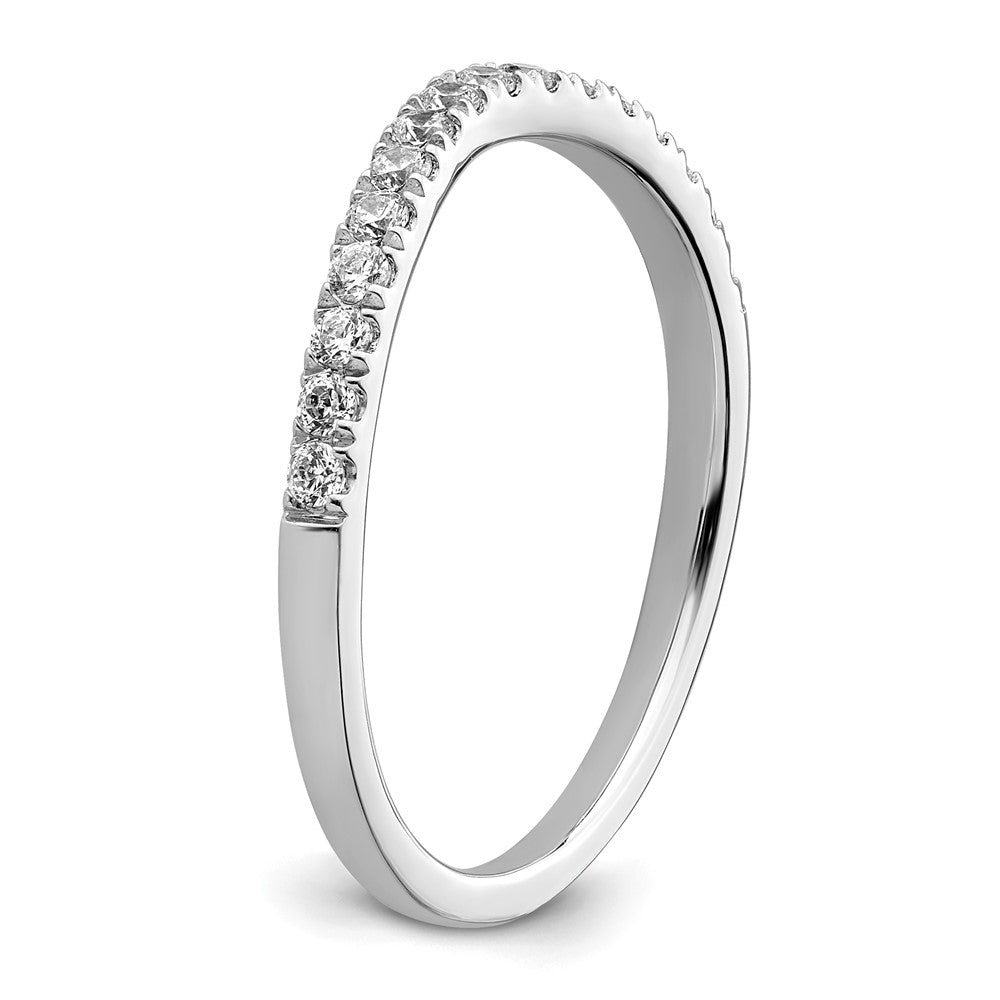 True Origin 14K White Gold 1/2 carat Lab Grown Diamond VS+ F+ Set of Two Complete Wedding Bands