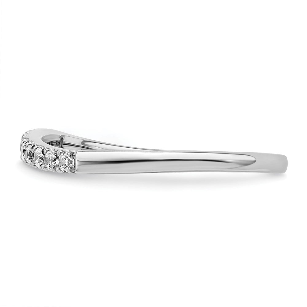 True Origin 14K White Gold 1/2 carat Lab Grown Diamond VS+ F+ Set of Two Complete Wedding Bands
